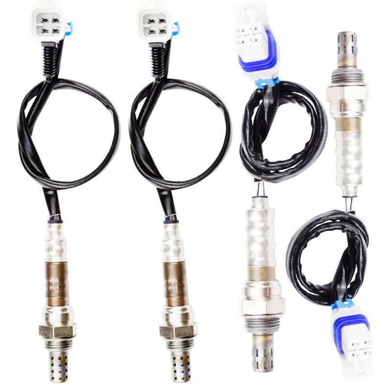 higherbro حساس أكسجين O2 من هايبر برو 4x لسيارة شيفروليه تاهو 2008 2009 2010 2011 2012 2013 2014 4.8L/5.3L/6.0L/6.2L علوي + سفلي - Image 1